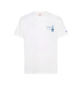 Mc2 Saint Barth - T-Shirt - man t-shirt with sea people print and embroidery
