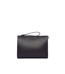 Orciani - Pochette - micron leather pouch with wrist
