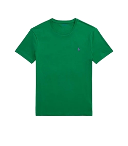 POLO RALPH LAUREN - T-Shirt - custom slim-fit jersey t-shirt in green new forest