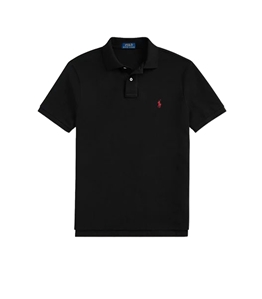 POLO RALPH LAUREN - Polo - iconica polo in piqué nero rosso