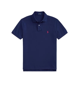 POLO RALPH LAUREN - Polo - iconica polo in piqué blu navy rosso