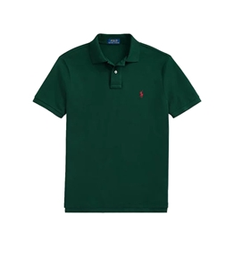 POLO RALPH LAUREN - Polo - polo in piqué custom slim-fit verde college