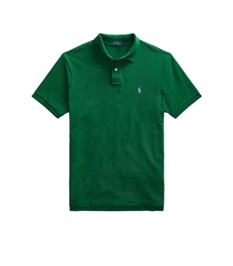 POLO RALPH LAUREN - Polo - polo in pique custom slim-fit verde college