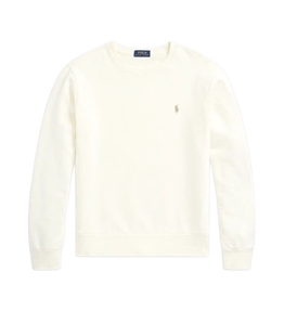 POLO RALPH LAUREN - Felpe - felpa in cotone loopback panna clubhouse