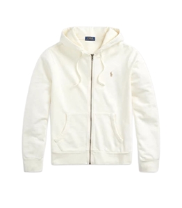POLO RALPH LAUREN - Felpe - felpa con cappuccio in cotone loopback panna clubhouse