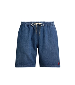POLO RALPH LAUREN - Shorts - short prepster denim polo 205 cm blane