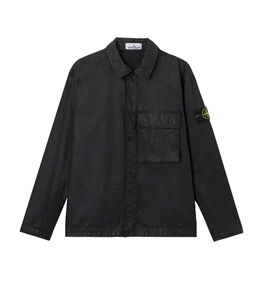 Stone Island - Shirts - organic-look nylon panama-tc black