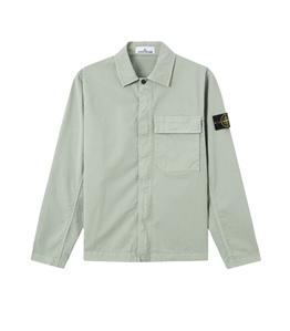 Stone Island - Camicie - stretch organic cotton twill salvia