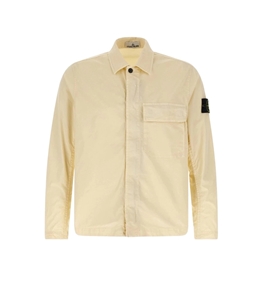 Stone Island - Camicie - stretch organic cotton twill avorio