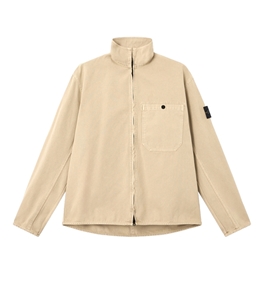 Stone Island - Camicie - organic panama cotton 'old' effect deserto
