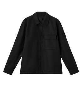 Stone Island - Camicie - wool nylon flannel_stone island ghost nero
