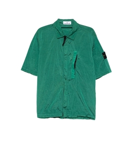 Stone Island - Camicie - camicia a maniche corte malachite