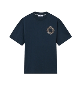 Stone Island - T-Shirt - organic cotton jersey blu