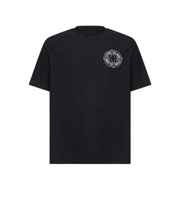 Stone Island - T-Shirt - organic cotton jersey nero