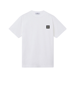 Stone Island - T-Shirt - 60/2 cotton jersey bianco