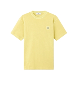 Stone Island - T-Shirt - combed organic cotton jersey effect lemon