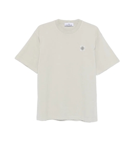 Stone Island - T-Shirt - combed organic cotton jersey avorio