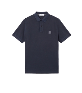 Stone Island - Polo - organic cotton piqu blu