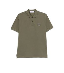 Stone Island - Polo - polo con applicazione military green