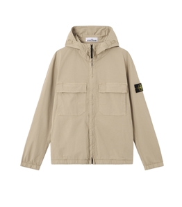 Stone Island - Giubbotti - stretch organic cotton twill deserto