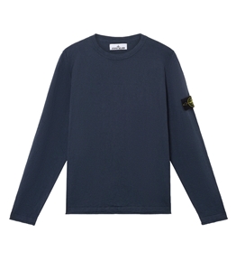 Stone Island - Maglie - organic cotton with nylon blu
