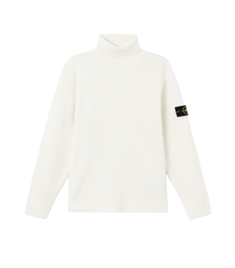 Stone Island - Maglie - full rib rws wool avorio