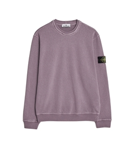 Stone Island - Felpe - malfile fleece old effect purple grey