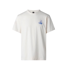 The North Face - T-Shirt - mountain celebration regular t-shirt with unisex white dune graphic