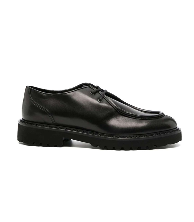 Doucal's - Scarpe - Sneakers - SCARPE STRINGATE IN PELLE A DUE FORI NERO