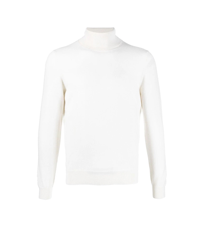 MaLO - Maglie - MAGLIA COLLO ALTO IN CASHMERE BIANCO
