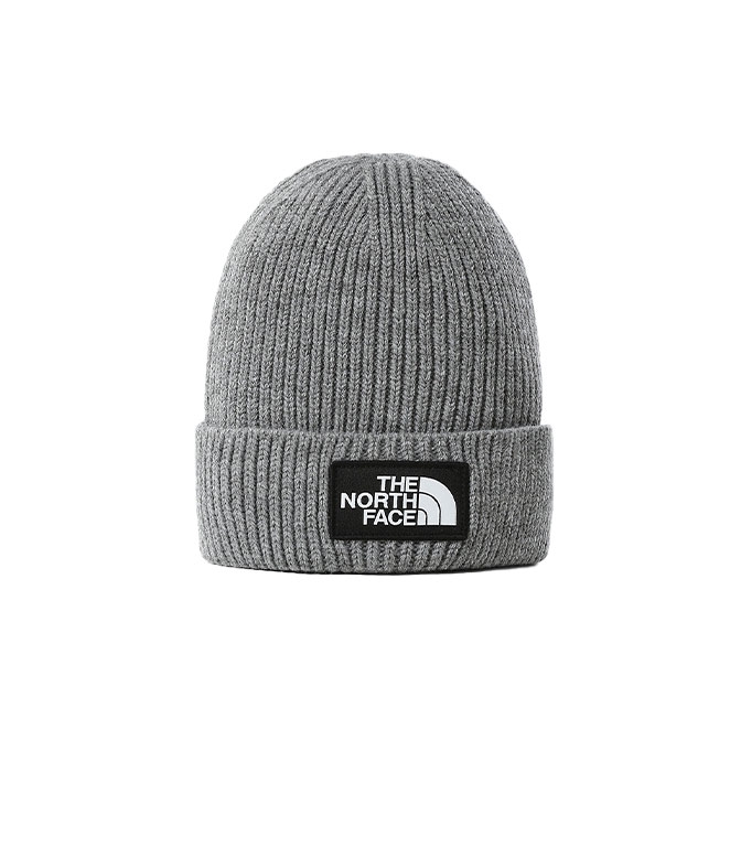The North Face - Hats - BEANIE WITH CUFF AND TNFTNF LOGO BOX MEDIUM GRAY HEATHER
