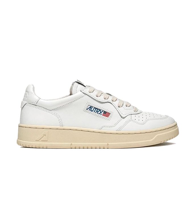 Autry - Scarpe - Sneakers - SNEAKERS MEDALIST LOW IN PELLE BIANCA