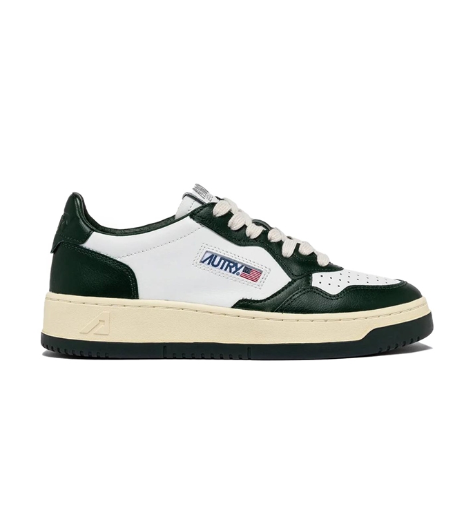 Autry - Scarpe - Sneakers - MEDALIST LOW BICOLOR IN PELLE BIANCA E MOUNTAIN