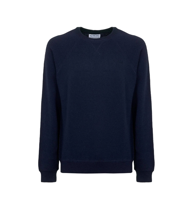Mc2 Saint Barth - Maglie - MAGLIA IN MISTO CASHMERE LAVORATA A MAGLIA BRICKLANE BLU NAVY