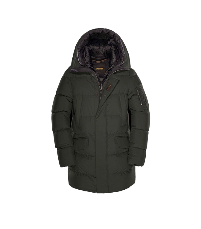 MoORER - Giubbotti - PARKA DAVIDE PIUMA D'OCA TRAPUNTATO FOREST