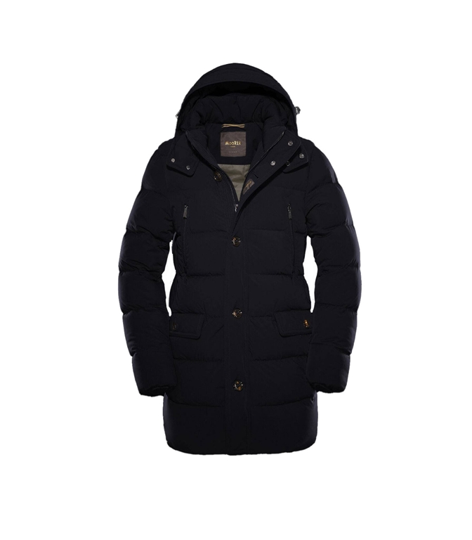 MoORER - Giubbotti - GORNER GIACCONE TRAPUNTATO DARK BLU