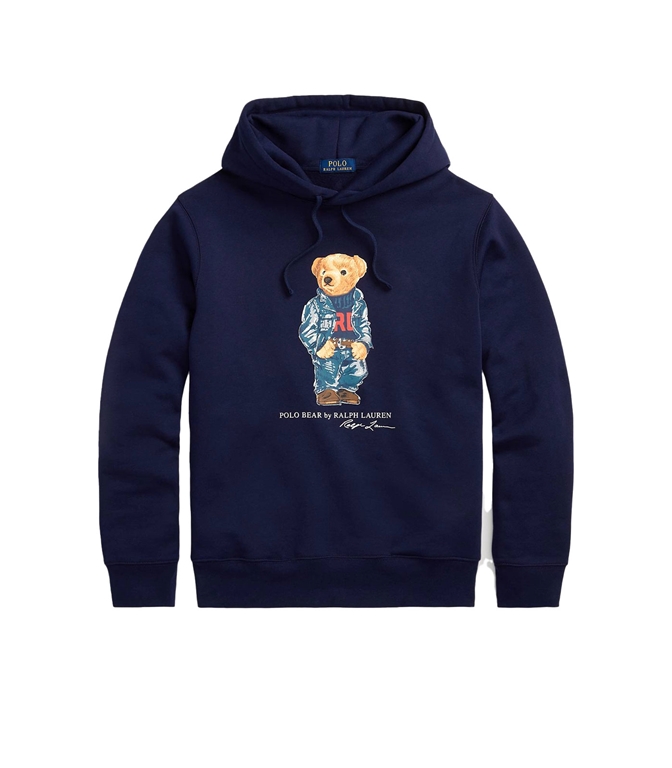 POLO RALPH LAUREN - Felpe - FELPA CON CAPPUCCIO BLU NAVY