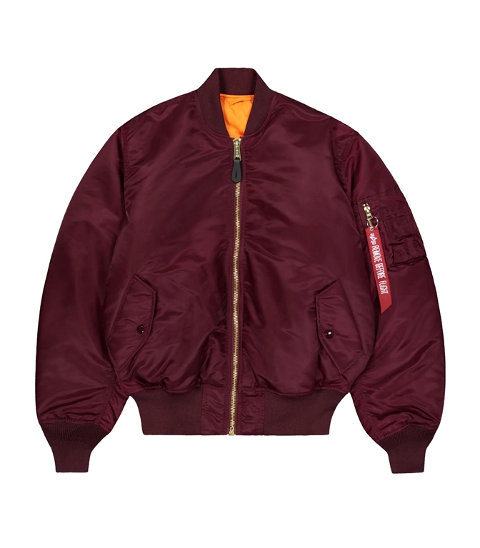 Alpha Industries - Giubbotti - MA-1 HERITAGE BOMBER JACKET DARK CHERRY