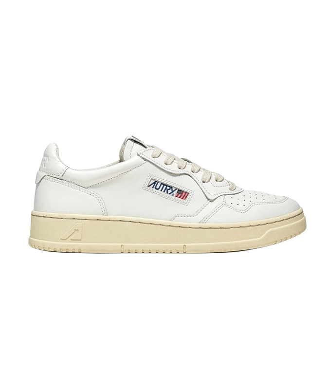 Autry - Scarpe - Sneakers - MEDALIST LOW IN PELLE BIANCA