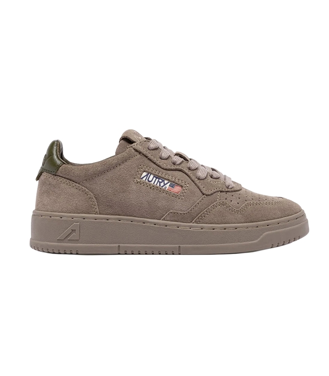 Autry - Footwear - MEDALIST LOW IN SUEDE ANTELOPE AND MILITARY