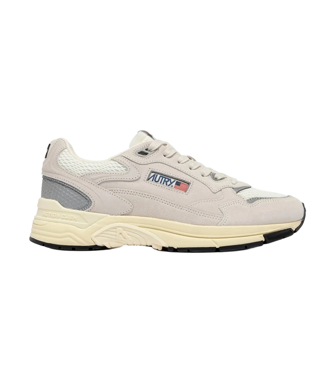 Autry - Scarpe - Sneakers - HYPERWAY IN MESH E SUEDE BIANCO E ARGENTO