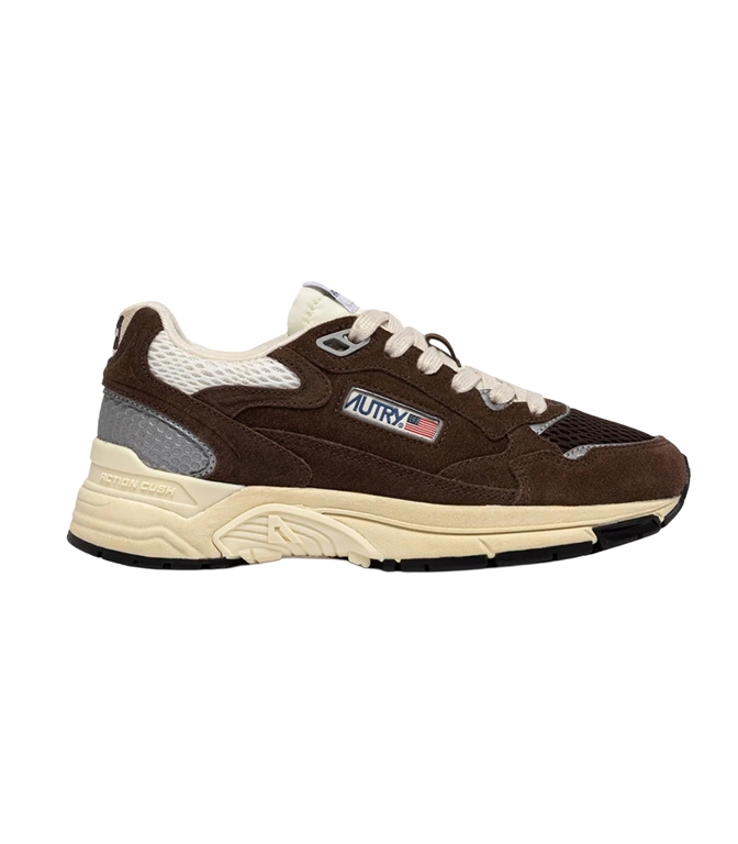 Autry - Scarpe - Sneakers - hyperway in suede e mesh marshmallow e cotto