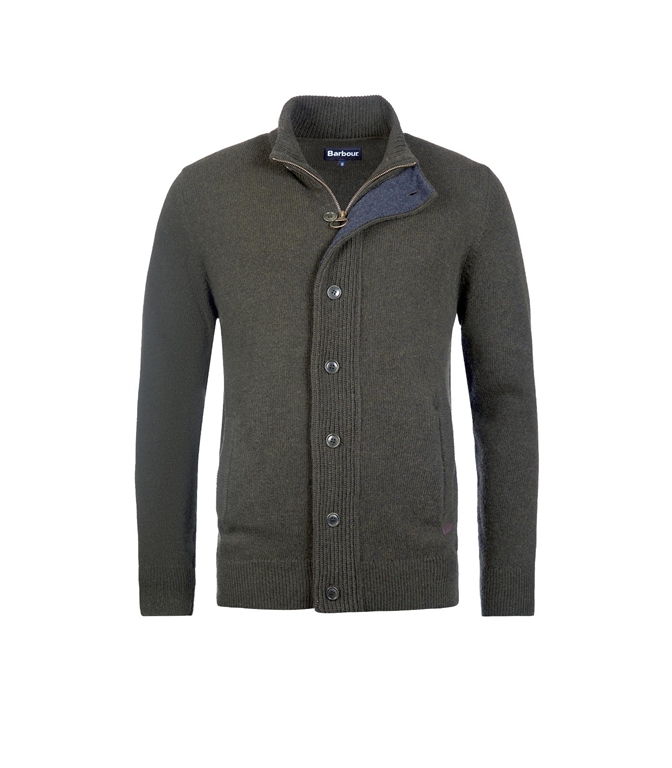 Barbour - Knitwear - SWEATER WITH SEAWEED PATCH ZIP