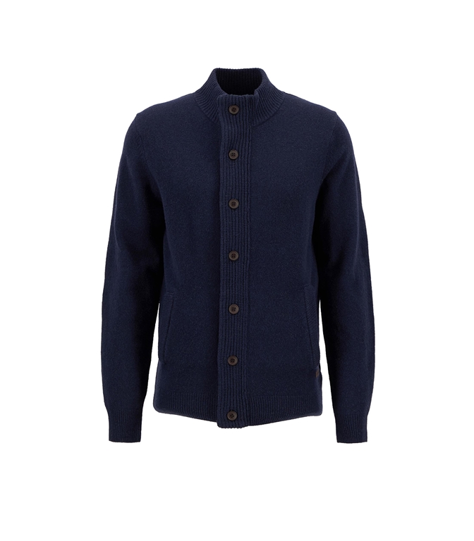 Barbour - Knitwear - SHIRT WITH ZIP PATCH NAVY