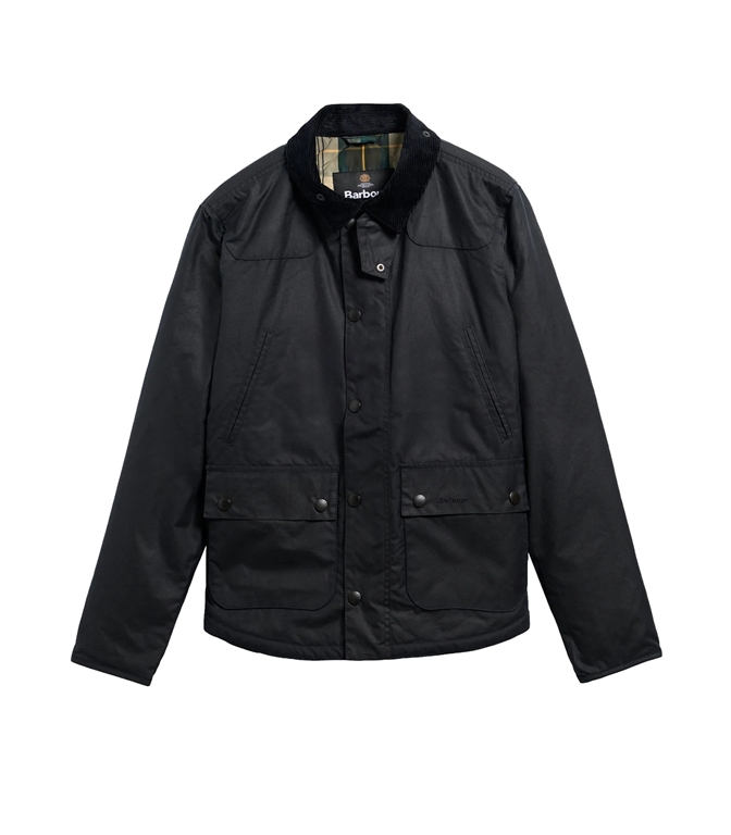 Barbour - Giubbotti - GIACCA IN COTONE CERATO REELIN NAVY