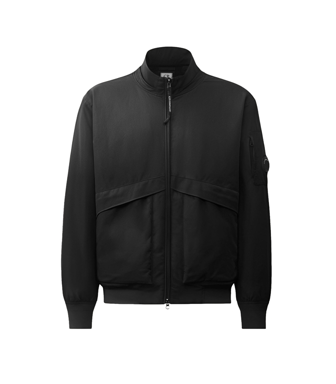 C.P. COMPANY - Giubbotti - PRO-TEK PRIMALOFT SILVER LENS BOMBER JACKET BLACK