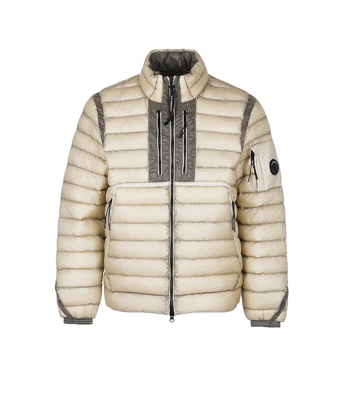 C.P. COMPANY - Jackets - D.D. SHELL GOGGLE CHEST POCKET JACKET SILVER