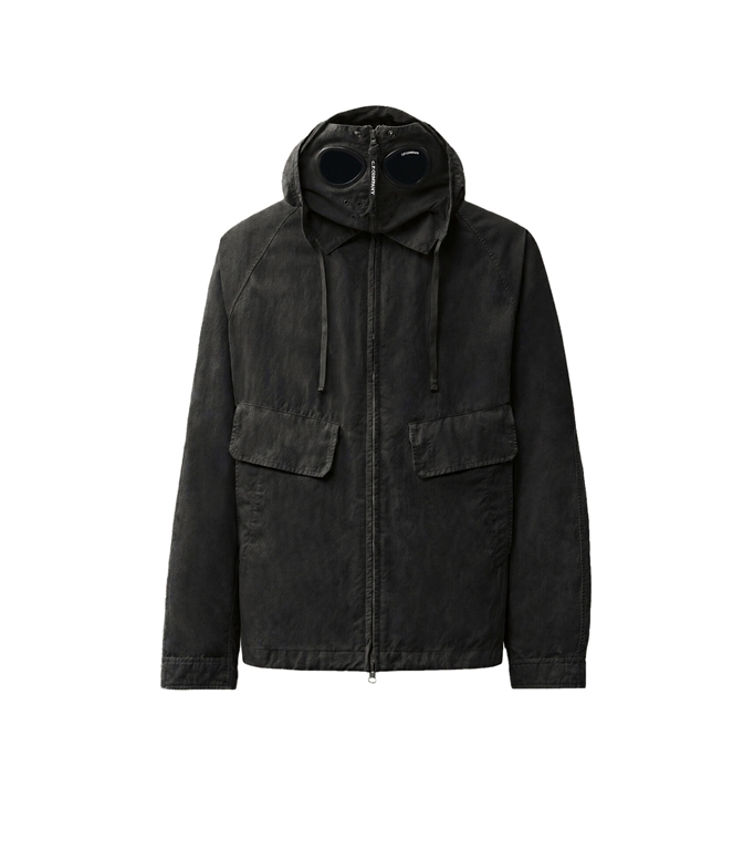 C.P. COMPANY - Giubbotti - TWILL MIXED EXPLORER JACKET BLACK