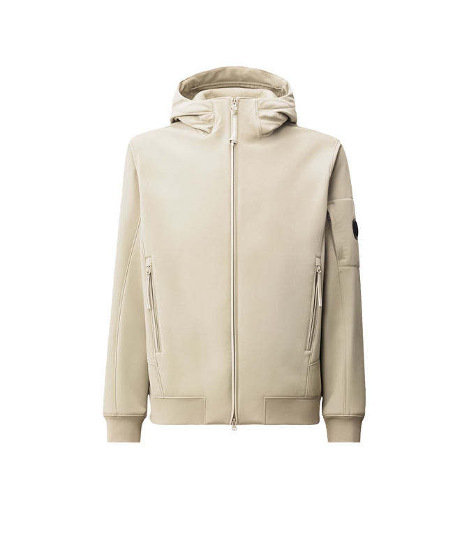 C.P. COMPANY - Giubbotti - C.P. SHELL-R LENS HOODED JACKET SILVER BIRCH