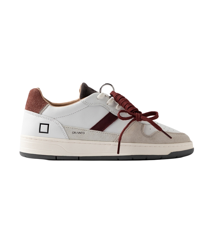 D.A.T.E. - Scarpe - Sneakers - COURT 2.0 VINTAGE WHITE-BORDEAUX